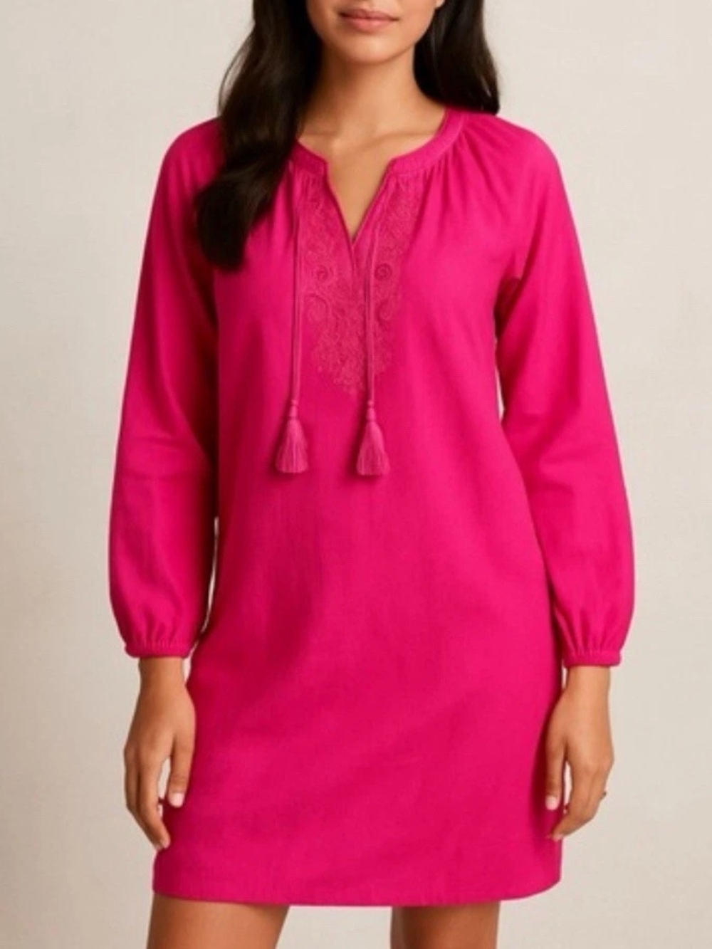 NWT Lilly Pulitzer ROSLYN Silk Tunic Shift Dress Embroidered Beaded SIZE XS $198